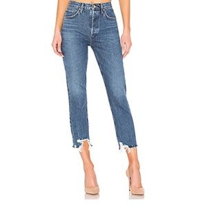 Riley High Rise Straight Crop in Veto size 26